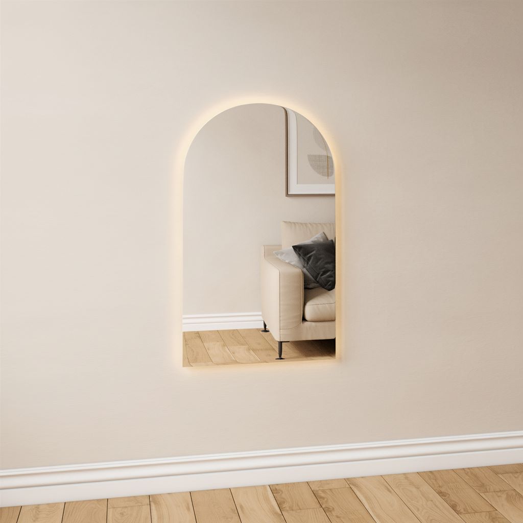 Kaari-peili LED-valoilla (40x70 cm)