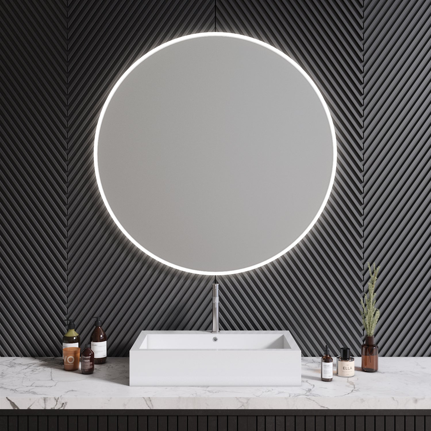 Full Lux pyöreä valopeili (100 cm)