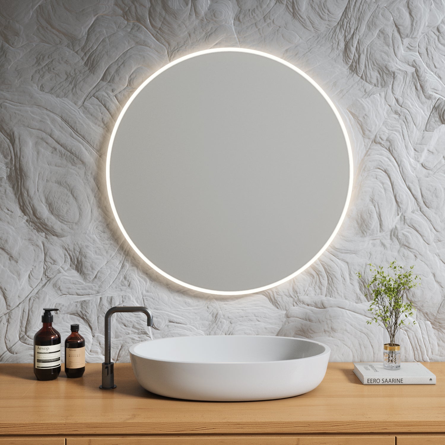 Full Lux pyöreä valopeili (80 cm)