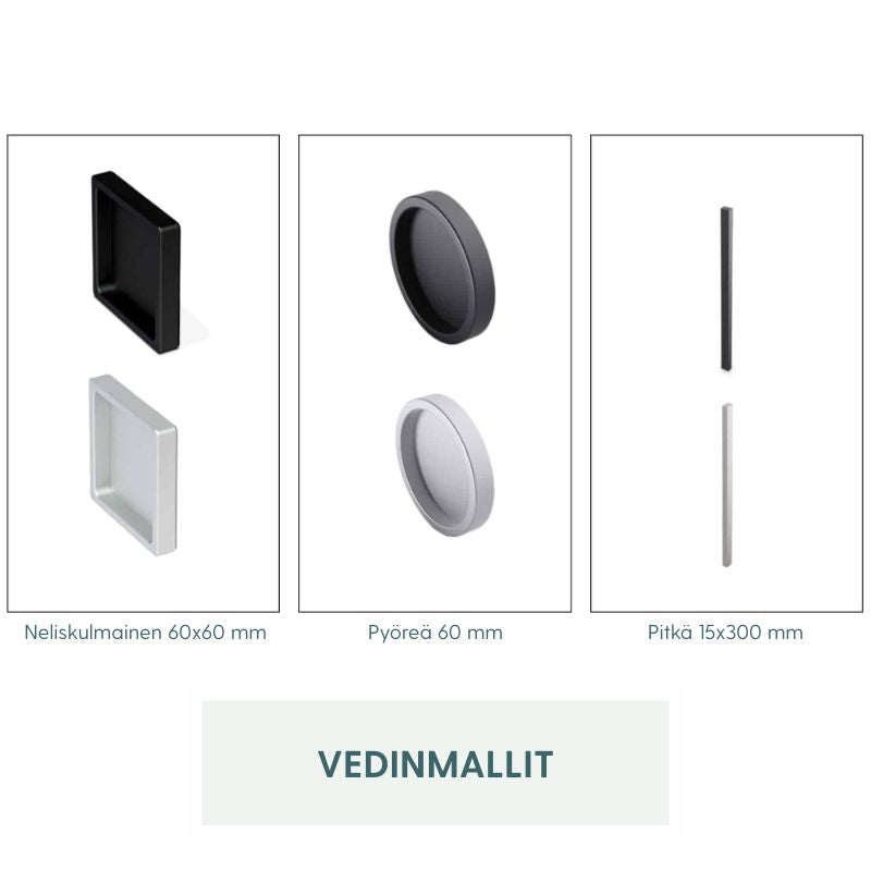 Frame Laine – yläkantoinen liukuovi